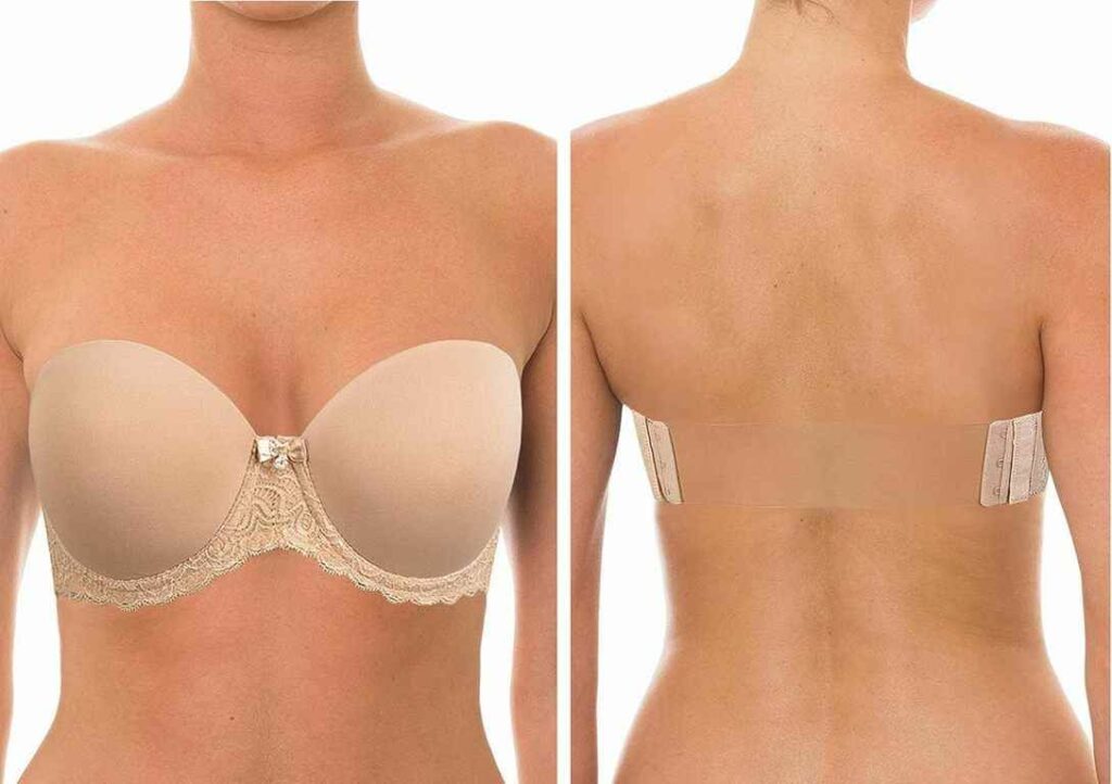 Clear Back Strap Bra