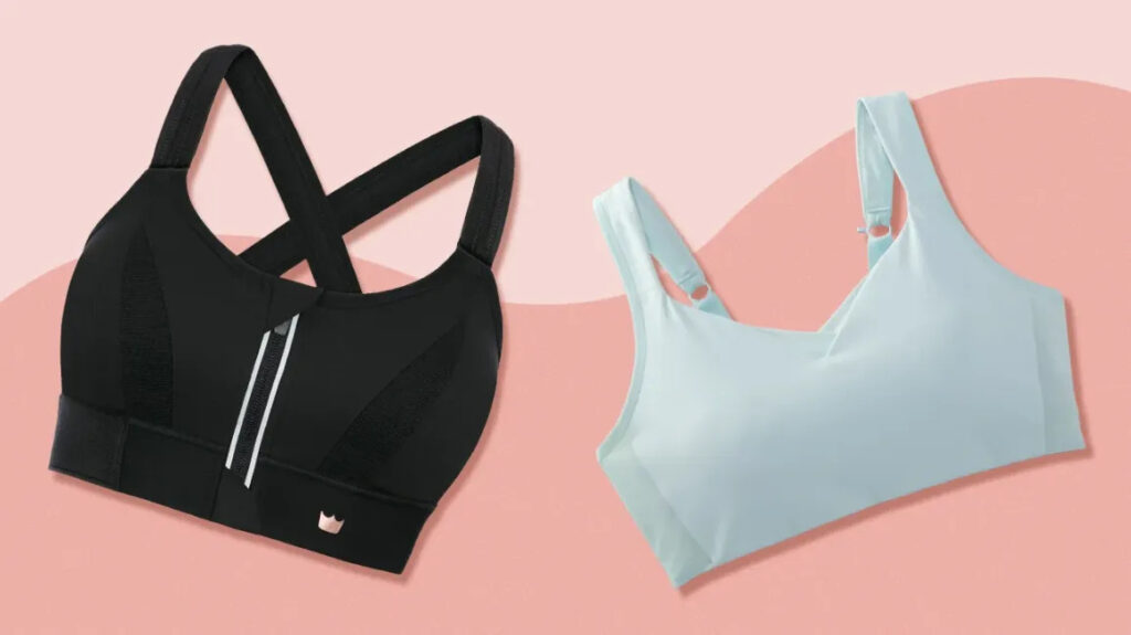  Low and high-impact sports bras